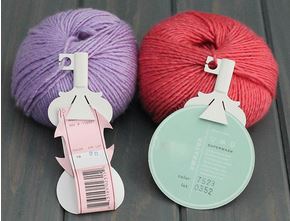 ID holder tags for yarn balls